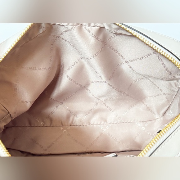 Michael Kors Jet Set Iten Chain Crossbody Bag Light Cream Multi Exotic Hair Calf - Picture 12 of 16